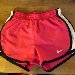 Girls pink Nike shorts
